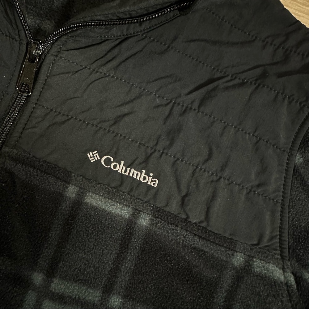 Columbia Plaid Fleece Jacket XL - Picture 3 of 5